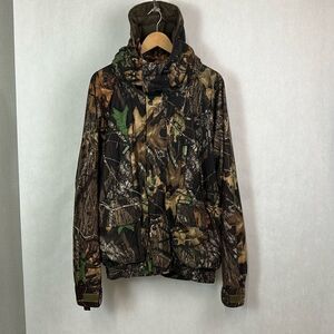 Remington Camo Coat Jacket with Hood Mens Sz XXL 2X Hunting Outdoors